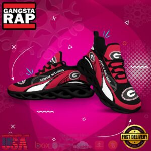 NCAA Georgia Bulldogs Football Clunky Unique Air Max Shoes Air Cushion Sneakers