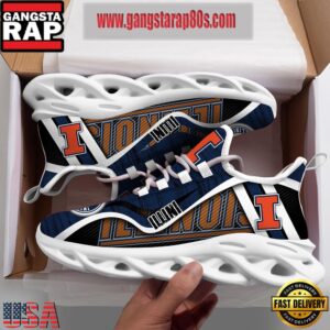 NCAA Illinois Fighting Illini Air Max Shoes Air Cushion Sneakers
