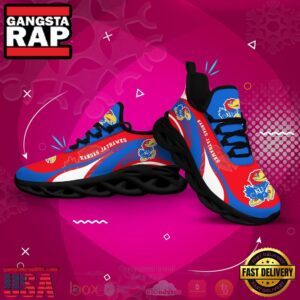 NCAA Kansas Jayhawks Football Clunky Unique Air Max Shoes Air Cushion Sneakers
