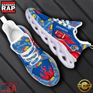 NCAA Kansas Jayhawks Air Max Shoes Air Cushion Sneakers