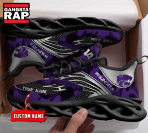 NCAA Kansas State Wildcats Sport Logo Team Custom Name Air Max Shoes Air Cushion Sneakers
