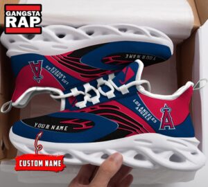 NCAA Los Angeles Angels Sport Logo Team Custom Name Air Max Shoes Air Cushion Sneakers