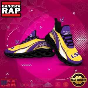 NCAA Lsu Tigers And Lady Tigers Football Clunky Unique Air Max Shoes Air Cushion Sneakers