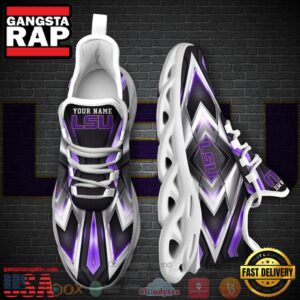 NCAA Lsu Tigers Football Team Custom Name Clunky Unique Air Max Shoes Air Cushion Sneakers