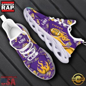NCAA LSU Tigers Air Max Shoes Air Cushion Sneakers