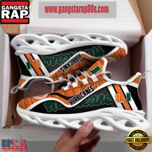 NCAA Miami Hurricanes Air Max Shoes Air Cushion Sneakers