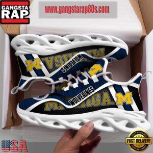 NCAA Michigan Wolverines Air Max Shoes Air Cushion Sneakers