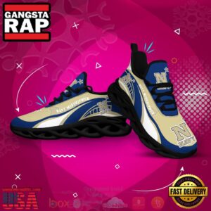 NCAA Navy Midshipmen Football Clunky Unique Air Max Shoes Air Cushion Sneakers
