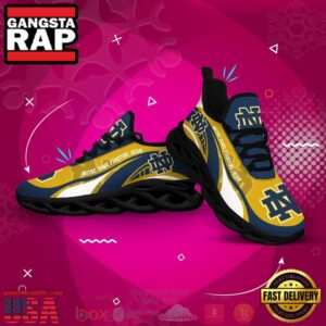 NCAA Notre Dame Fighting Irish Football Clunky Unique Air Max Shoes Air Cushion Sneakers