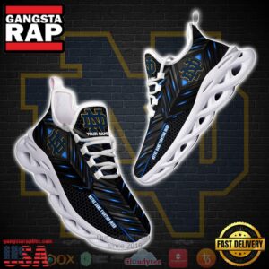 NCAA Notre Dame Fighting Irish Ncaa Custom Name Clunky Unique Air Max Shoes Air Cushion Sneakers