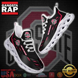 NCAA Ohio State Buckeyes Custom Name Clunky Unique Air Max Shoes Air Cushion Sneakers