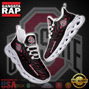 NCAA Ohio State Buckeyes Ncaa Custom Name Clunky Unique Air Max Shoes Air Cushion Sneakers