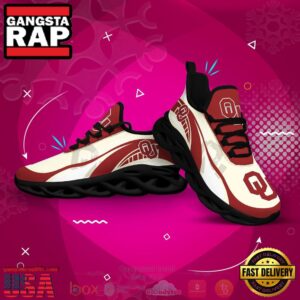 NCAA Oklahoma Sooners Football Clunky Unique Air Max Shoes Air Cushion Sneakers