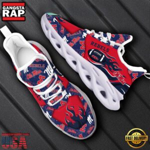 NCAA Ole Miss Rebels Air Max Shoes Air Cushion Sneakers