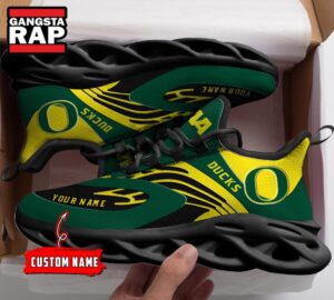 NCAA Oregon Ducks Sport Logo Team Custom Name Air Max Shoes Air Cushion Sneakers