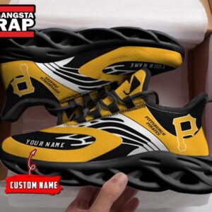 NCAA Pittsburgh Pirates Sport Logo Team Custom Name Air Max Shoes Air Cushion Sneakers