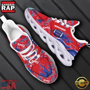NCAA SMU Mustangs Air Max Shoes Air Cushion Sneakers