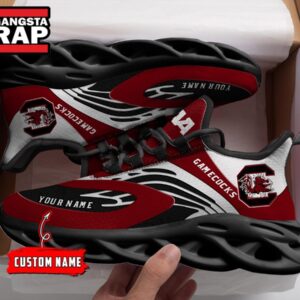 NCAA South Carolina Gaecocks Sport Logo Team Custom Name Air Max Shoes Air Cushion Sneakers