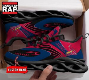 NCAA St Louis Cardinals Sport Logo Team Custom Name Air Max Shoes Air Cushion Sneakers