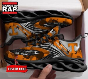 NCAA Tennessee Volunteers Sport Logo Team Custom Name Air Max Shoes Air Cushion Sneakers