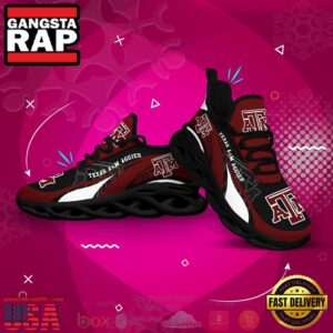 NCAA Texas A&M Aggies Football Clunky Unique Air Max Shoes Air Cushion Sneakers