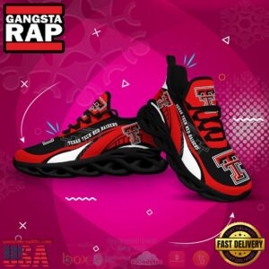 NCAA Texas Tech Red Raiders Football Clunky Unique Air Max Shoes Air Cushion Sneakers