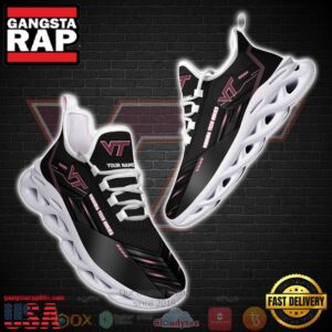NCAA Virginia Tech Hokies Custom Name Clunky Unique Air Max Shoes Air Cushion Sneakers