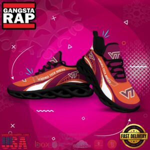 NCAA Virginia Tech Hokies Football Clunky Unique Air Max Shoes Air Cushion Sneakers