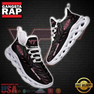 NCAA Virginia Tech Hokies Ncaa Custom Name Clunky Unique Air Max Shoes Air Cushion Sneakers