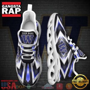 NCAA Washington Huskies Football Team Custom Name Clunky Unique Air Max Shoes Air Cushion Sneakers