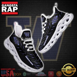 NCAA Washington Huskies Ncaa Custom Name Clunky Unique Air Max Shoes Air Cushion Sneakers