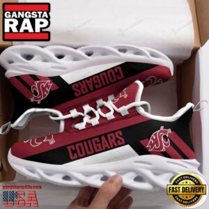 NCAA Washington State Cougars Unique Air Max Shoes Air Cushion Sneakers