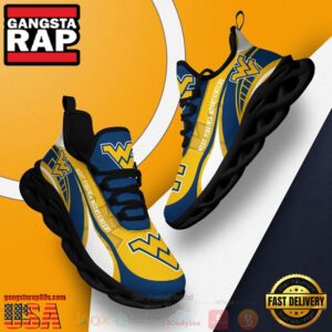 NCAA West Virginia Mountaineers Football Clunky Unique Air Max Shoes Air Cushion Sneakers