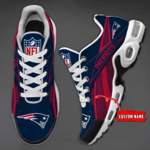 New England Patriots Custom Name Air Max Shoes Air Cushion Sneakers
