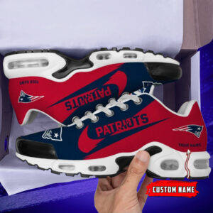 New England Patriots Logo Custom Name Air Max Shoes Air Cushion Sneakers