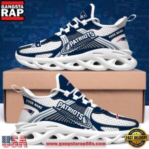 New England Patriots Personalized Clunky Sneaker Max Soul Shoes