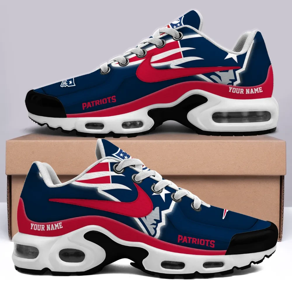 New England Patriots Personalized Name Team Mix Colors V1 Air Max Shoes Air Cushion Sneakers 1 New England Patriots Personalized Name Team Mix Colors V1 Air Max Shoes Air Cushion Sneakers