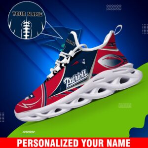 New England Patriots Sport White C Sneakers 2025 Version Personalized Your Name 528