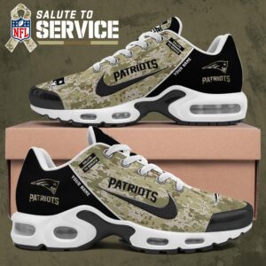 New England Patriots Shoes 2025 Version Custom Name, Camouflage Shoes Ph586