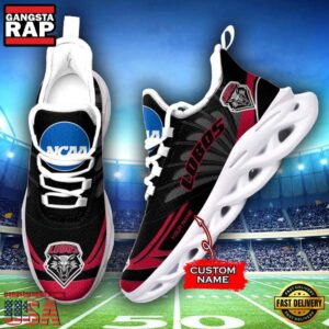 NCAA New Mexico Lobos Custom Name Air Max Shoes Air Cushion Sneakerss