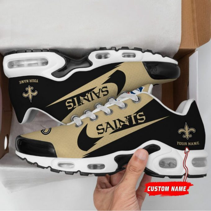 New Orleans Saints Custom Name Air Max Shoes Air Cushion Sneakers 1 New Orleans Saints Custom Name Air Max Shoes Air Cushion Sneakers