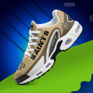 New Orleans Saints Personalized Name Team Logo Mix Colors Oval Line Air Max Shoes Air Cushion Sneakers