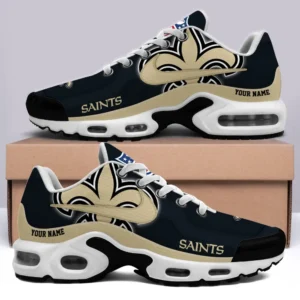 New Orleans Saints Personalized Name Team Mix Colors V2 Air Max Shoes Air Cushion Sneakers