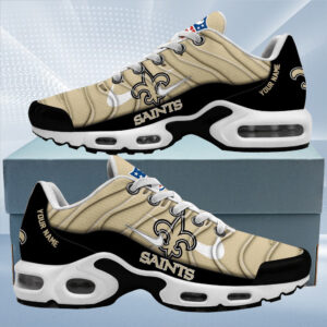 New Orleans Saints Personalized Name Team Mix Colors V4 Air Max Shoes Air Cushion Sneakers