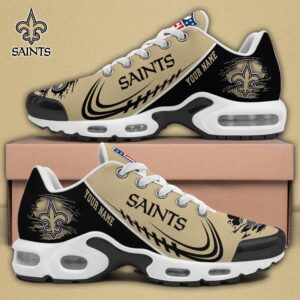 New Orleans Saints Shoes 2025 Version Custom Name