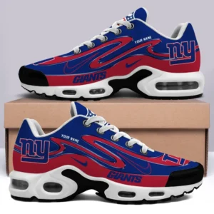 New York Giants Personalized Name Team Mix Colors V2 Air Max Shoes Air Cushion Sneakers