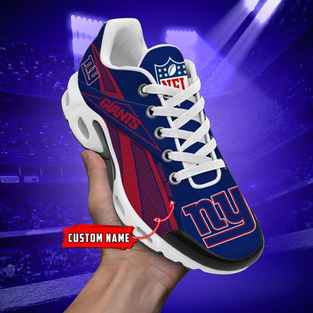 New York Giants Team Custom Name Air Max Shoes Air Cushion Sneakers 1 New York Giants Team Custom Name Air Max Shoes Air Cushion Sneakers