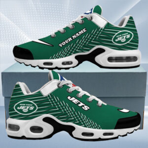 New York Jets Custom Name Air Max Shoes Air Cushion Sneakers