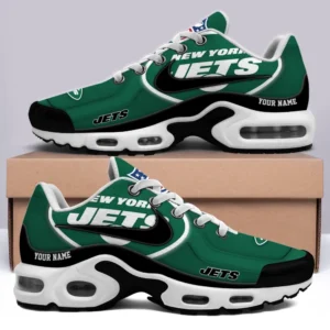New York Jets Personalized Name Team Mix Colors V1 Air Max Shoes Air Cushion Sneakers