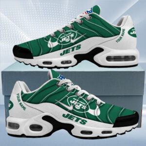 New York Jets Personalized Name Team Mix Colors V4 Air Max Shoes Air Cushion Sneakers